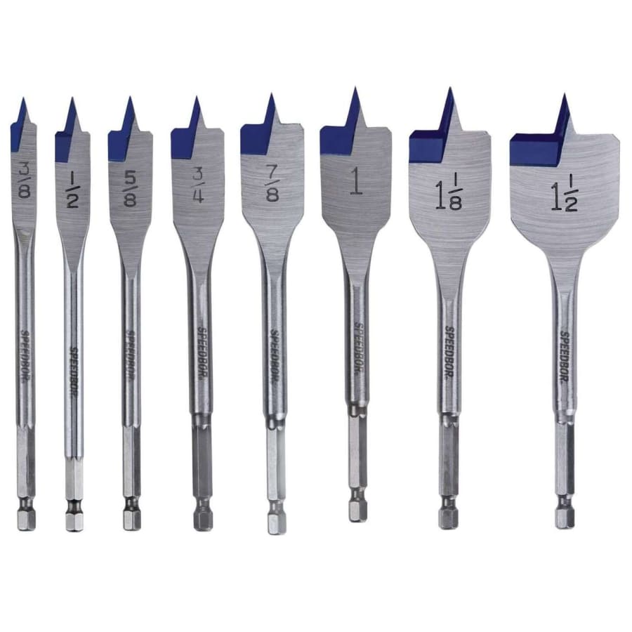 Irwin Speedbor 8-Piece Carbon Steel Spade Bit Set for $15 for members