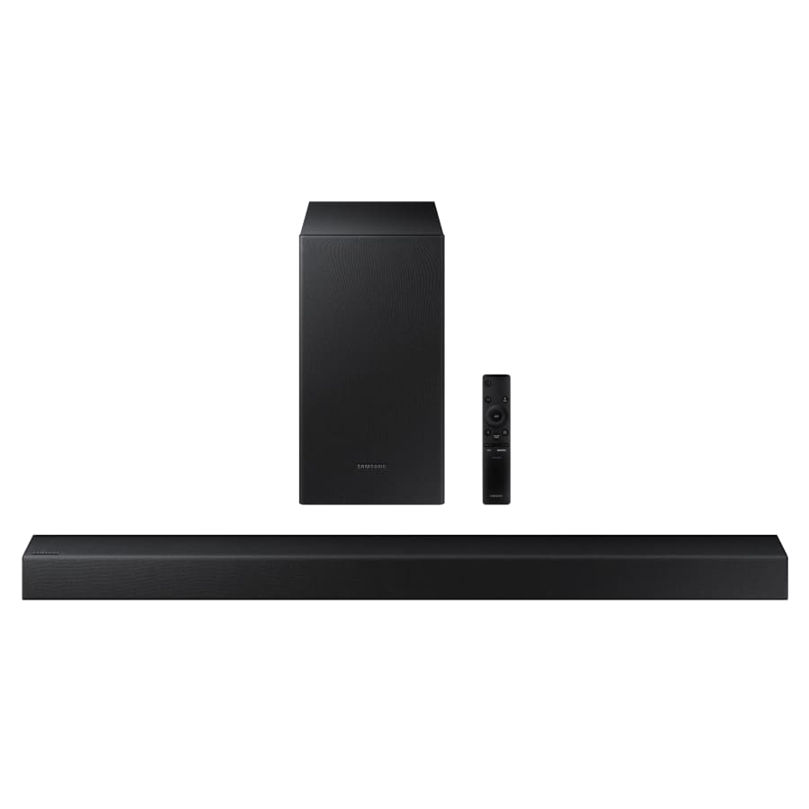 Samsung 2.1-Ch. Soundbar w/ Wireless Subwoofer for $99 Samsung 2.1-Ch. Soundbar w/ Wireless Subwoofer for $99