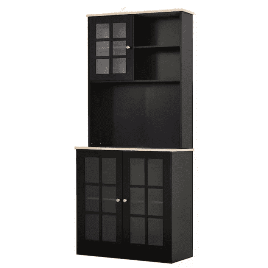 Homcom 5-Shelf Kitchen Storage Pantry w/ Microwave Shelf for $162 Homcom 5-Shelf Kitchen Storage Pantry w/ Microwave Shelf for $162