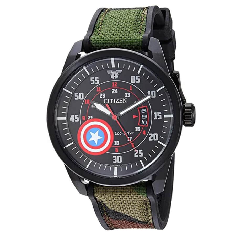 Citizen Men's Marvel Captain America Eco-Drive Watch for $390 Citizen Men's Marvel Captain America Eco-Drive Watch for $390