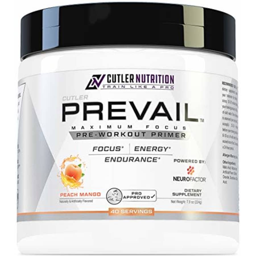 Cutler Nutrition Prevail Pre Workout Powder with Nootropics: Pre Workout for Men and Women, Cutting Edge Energy and for $40