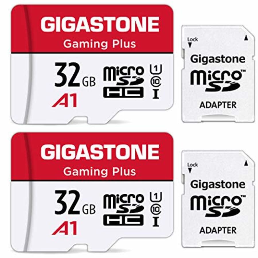 Gigastone 32GB 2-Pack Micro SD Card, Gaming Plus, High Speed 90MB/s, Full HD Video Recording, Micro for $26