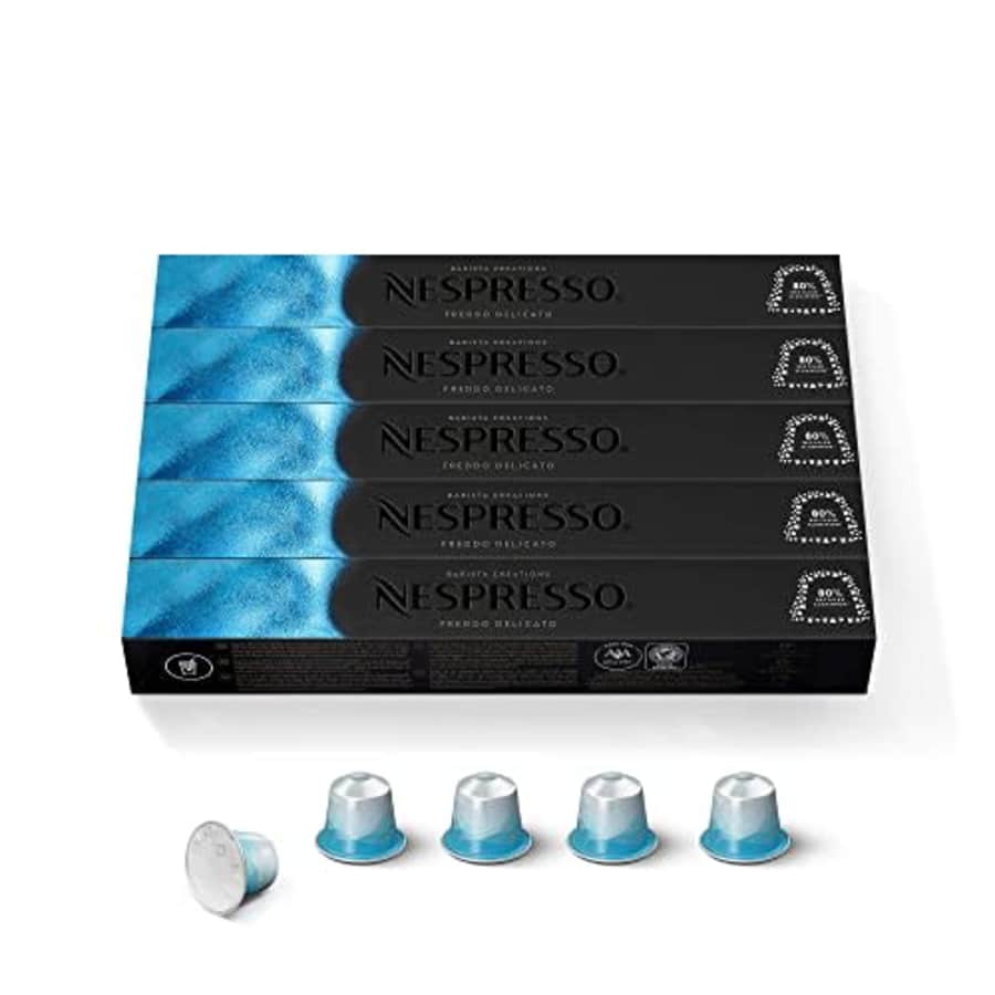 Nespresso Original Line Iced Coffee, Freddo Delicato, 50 Count Coffee Pods, Brews 1.35 Ounce for $34