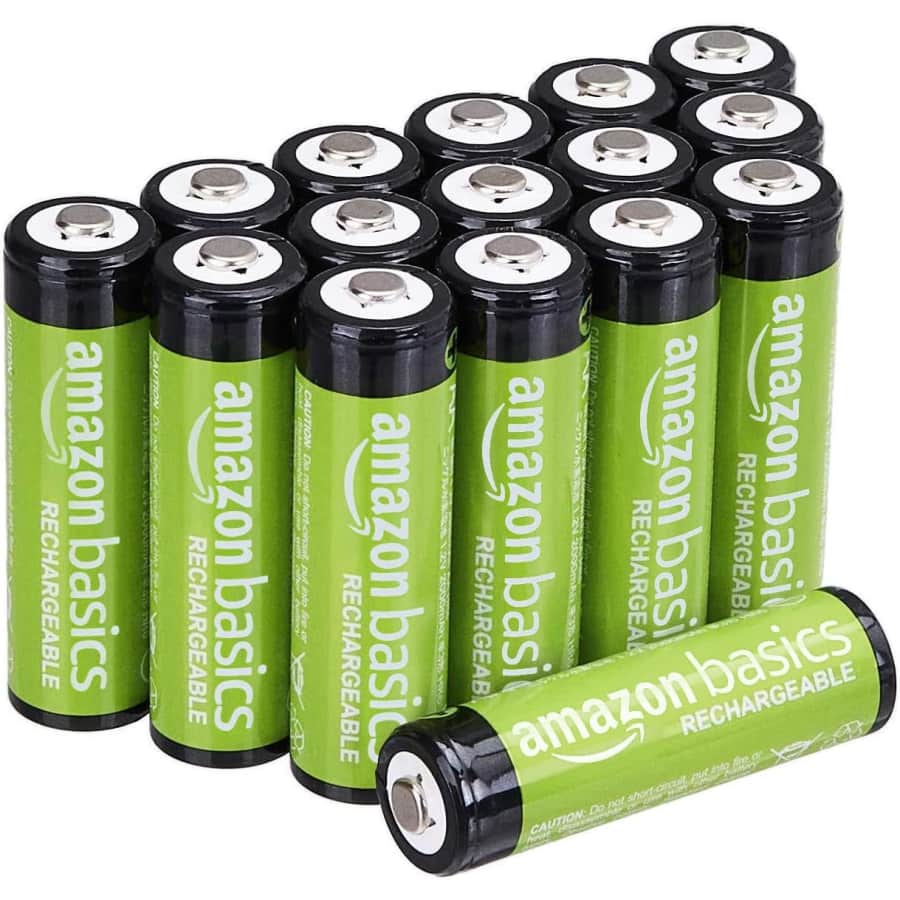 Amazon Basics AA Rechargeable Batteries 16-Pack: $13 w/ Prime via Sub & Save Amazon Basics AA Rechargeable Batteries 16-Pack: $13 w/ Prime via Sub & Save