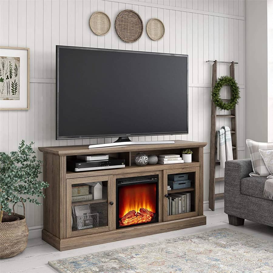 Ameriwood Home Chicago 65" Fireplace TV Stand for $315