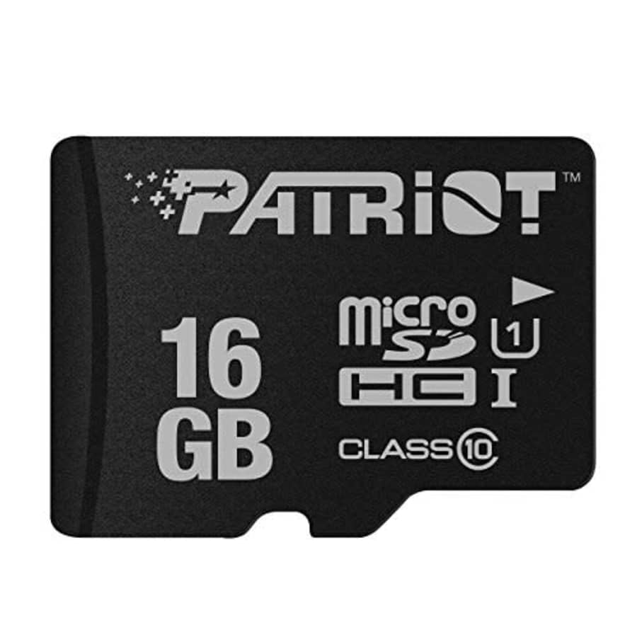 Patriot LX Series 16GB High Speed Micro SDHC Class 10 UHS-I Transfer Speeds For Action Cameras, for $10