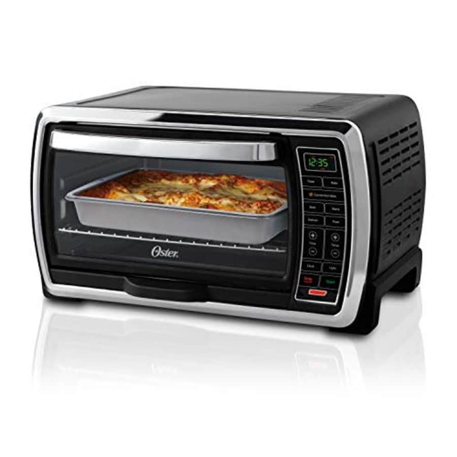Oster Toaster Oven | Digital Convection Oven, Large 6-Slice Capacity, Black/Polished Stainless for $301