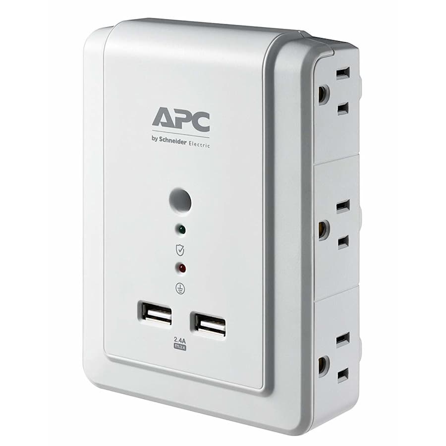 APC SurgeArrest 6-Outlet 2-USB Wall Mount Surge Protector for $14 APC SurgeArrest 6-Outlet 2-USB Wall Mount Surge Protector for $14