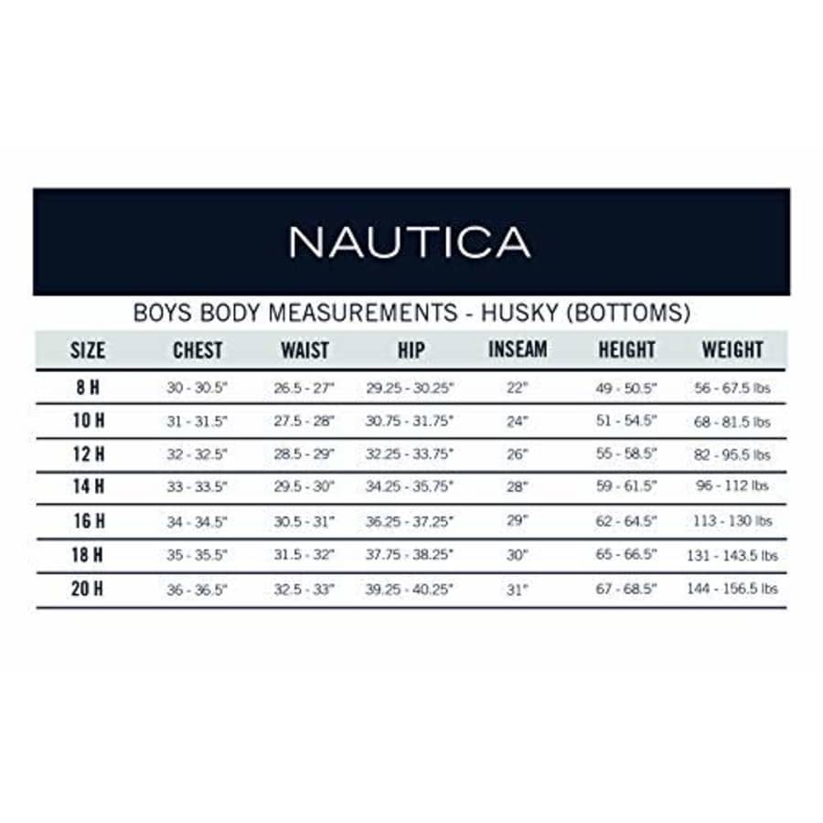 Nautica Boys' School Uniform Performance Short, Navy, 14 Husky for $11