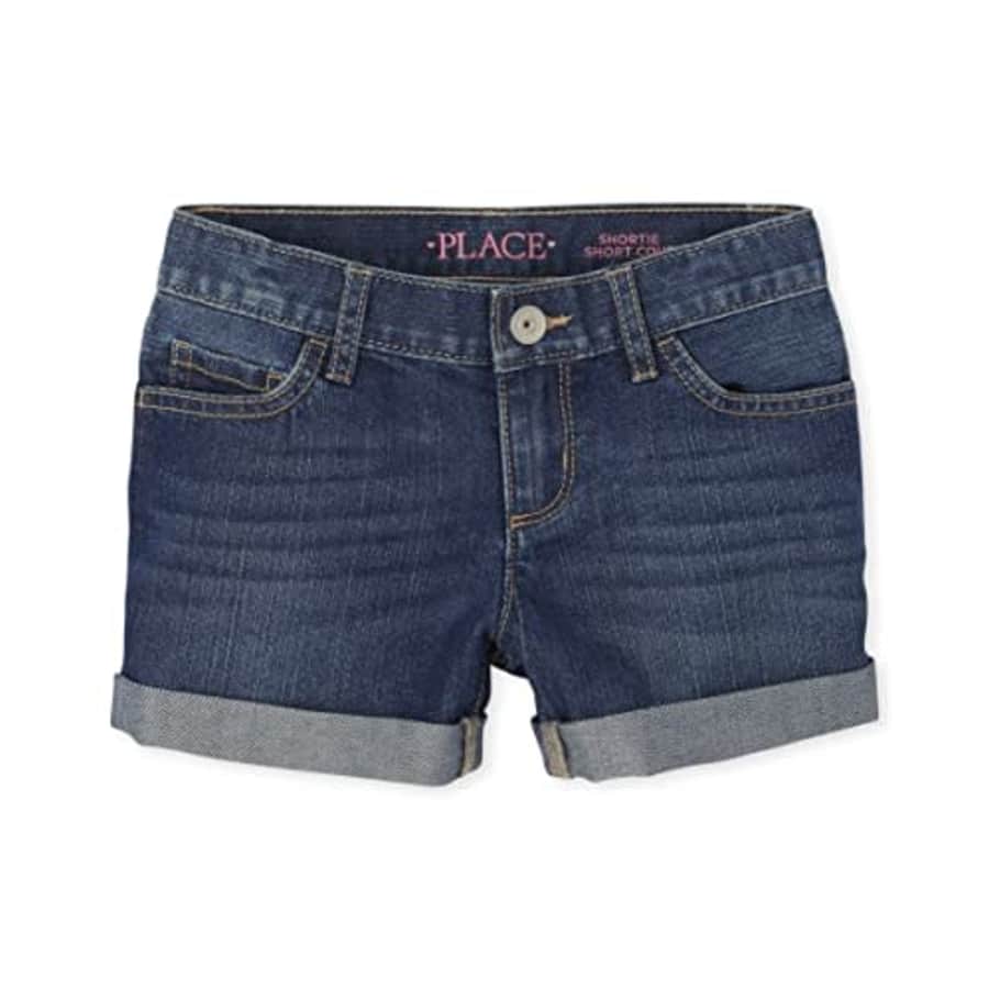 The Children's Place girls The Children's Place Roll Cuff Denim Shortie Shorts, Sophie Wash, 6 7 US for $8 The Children's Place girls The Children's Place Roll Cuff Denim Shortie Shorts, Sophie Wash, 6 7 US for $8