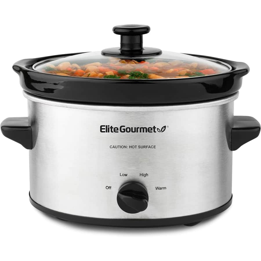 Elite Gourmet 2-Quart Slow Cooker for $14 w/ Prime Elite Gourmet 2-Quart Slow Cooker for $14 w/ Prime