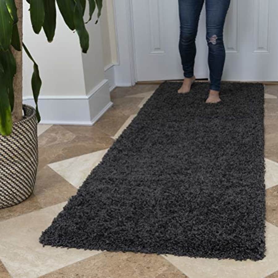 Ottomanson Soft Cozy Color Solid Shag Runner Rug Contemporary Hallway and Kitchen Shag Runner Rug, for $39 Ottomanson Soft Cozy Color Solid Shag Runner Rug Contemporary Hallway and Kitchen Shag Runner Rug, for $39