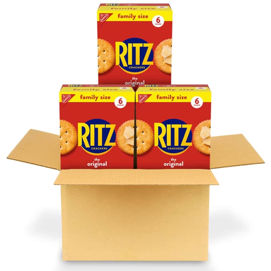 Ritz Crackers Family Size Box 3-Pack for $7.54 via Sub & Save Ritz Crackers Family Size Box 3-Pack for $7.54 via Sub & Save