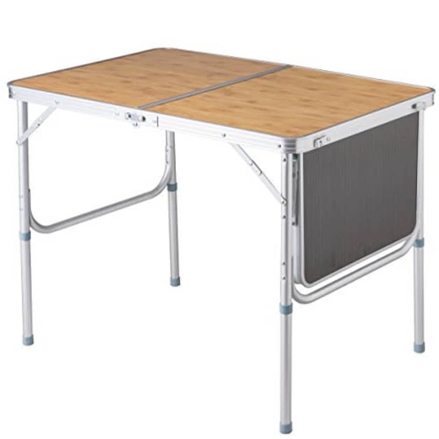 Giantex Portable Aluminum Folding Table Patio Outdoor Picnic Lightweight Indoor Outdoor Party with for $66