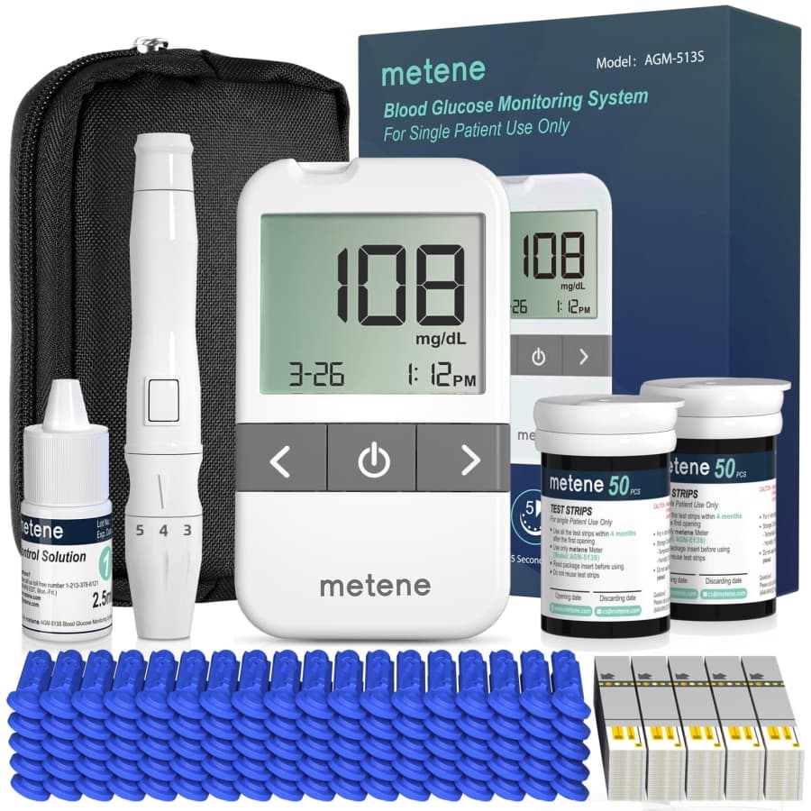 Metene Blood Glucose Monitor Kit for $26