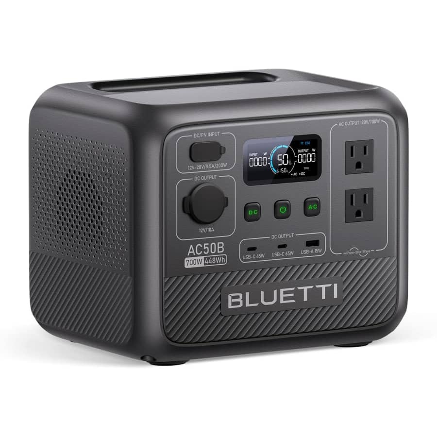Open-Box Bluetti AC50B 700W 448Wh Portable Power Station: $243 w/ clip coupon