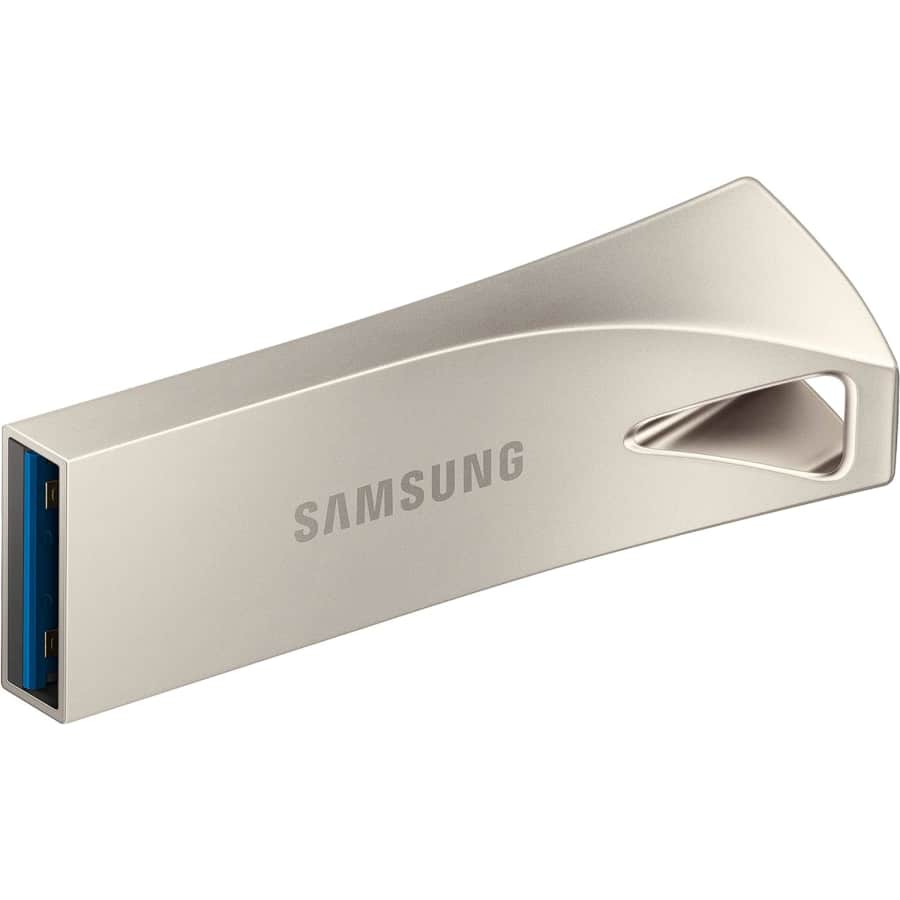 Samsung Bar Plus 256GB USB 3.1 Flash Drive: $20