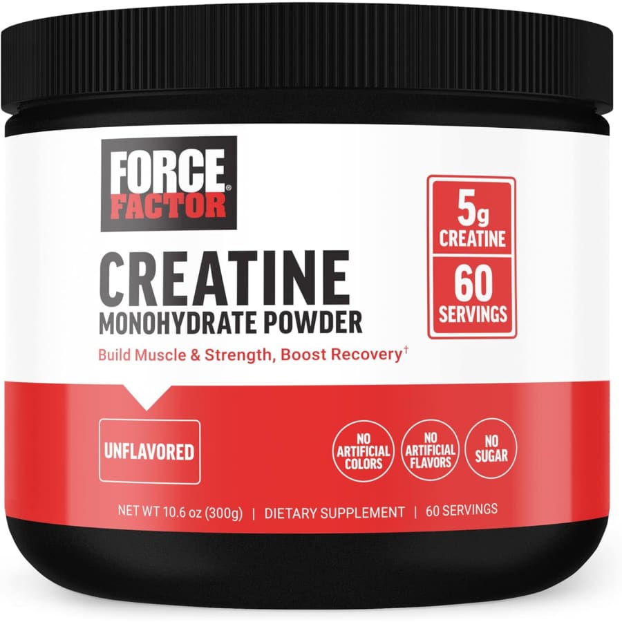 Force Factor Creatine Monohydrate Powder 60-Serving Tub for $8.99 via Sub & Save Force Factor Creatine Monohydrate Powder 60-Serving Tub for $8.99 via Sub & Save