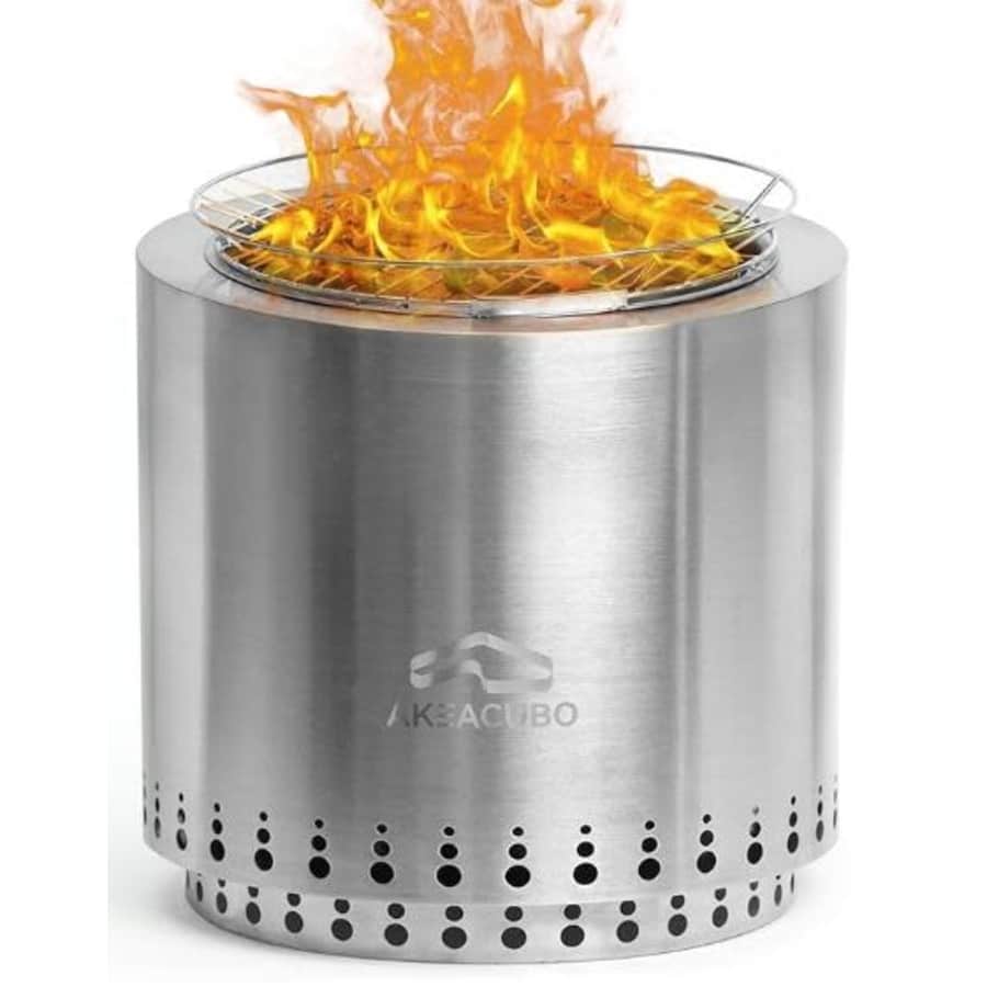 17" Portable Stainless Steel Smokeless Fire Pit for $98 17" Portable Stainless Steel Smokeless Fire Pit for $98