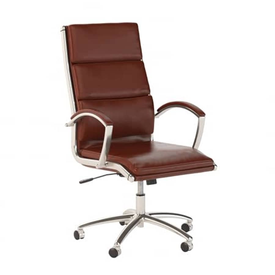 Bush Furniture Bush Business Furniture High Back Leather Executive Office Chair for Conference Tables in Harvest for $178 Bush Furniture Bush Business Furniture High Back Leather Executive Office Chair for Conference Tables in Harvest for $178