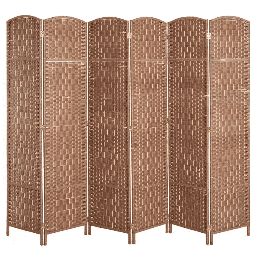 Homcom 6-Panel Wicker Room Divider Privacy Screen for $97