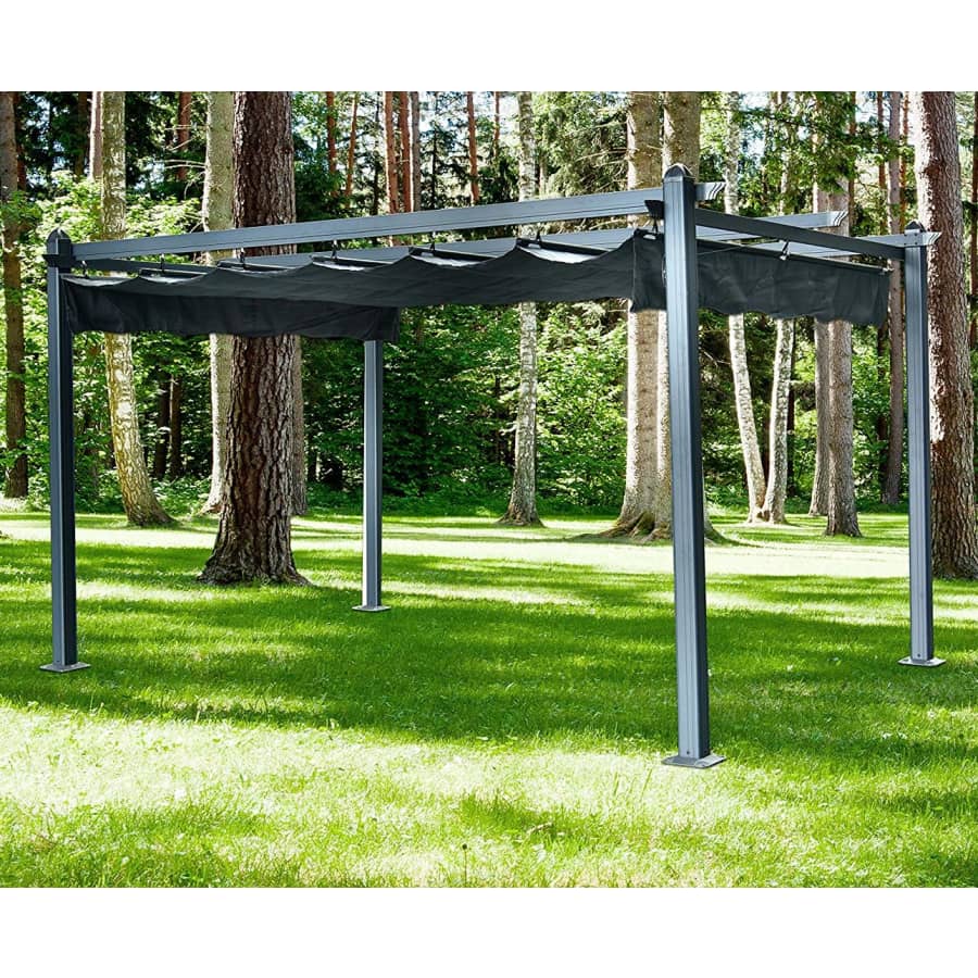 Hanover 13x10-Ft. Aluminum Pergola w/ Adjustable Canopy for $649