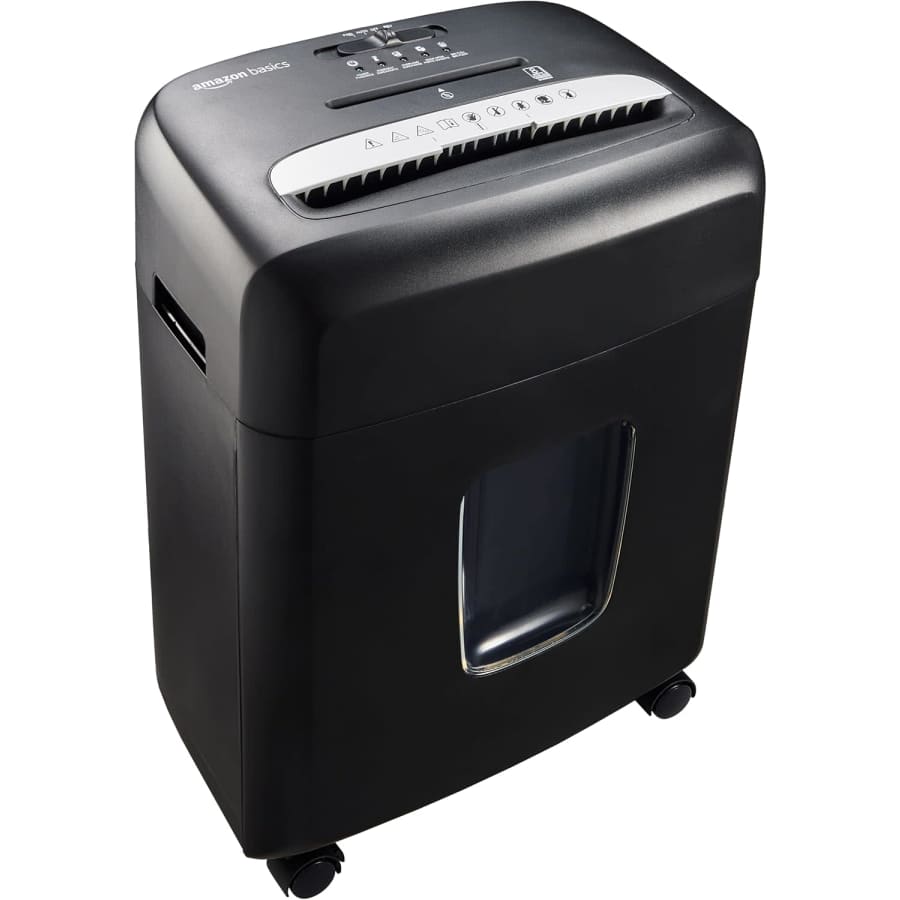 Amazon Basics Micro Cut Paper Shredder for $49