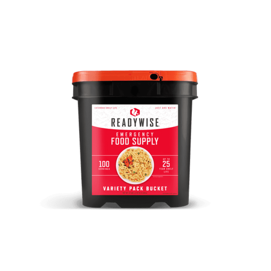 ReadyWise 100-Serving Emergency Food Supply Bucket for $70