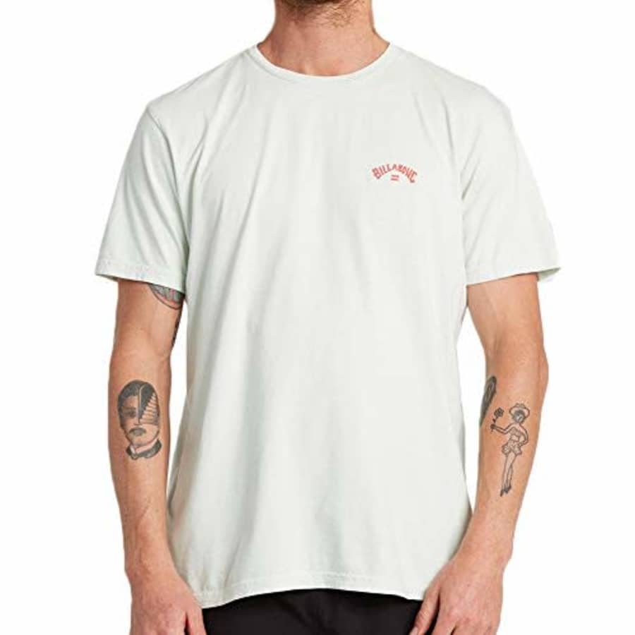 Billabong Men's Short Sleeve Premium Logo Graphic Tee T-Shirt, Seaglass, S for $30