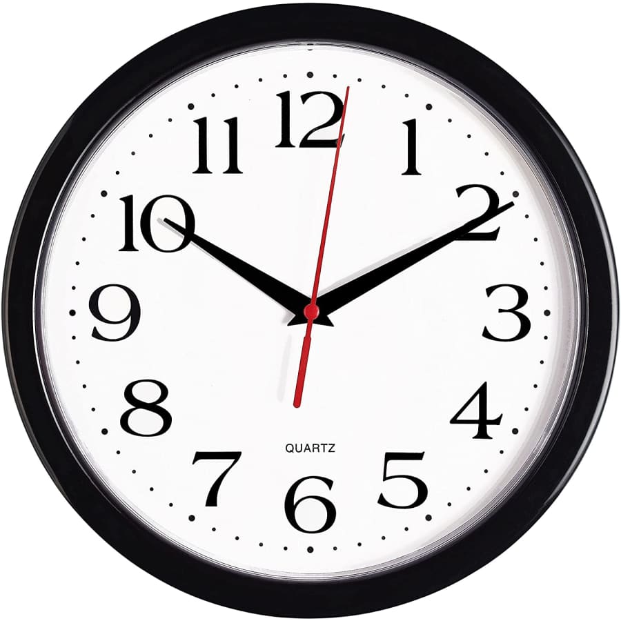Bernhard Products 10" Wall Clock for $11