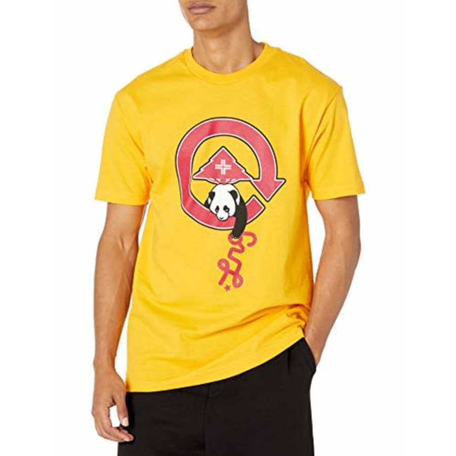 LRG Men's Lifted Research Collection Graphic T-Shirt, Panda Script Gold, Small for $19 LRG Men's Lifted Research Collection Graphic T-Shirt, Panda Script Gold, Small for $19