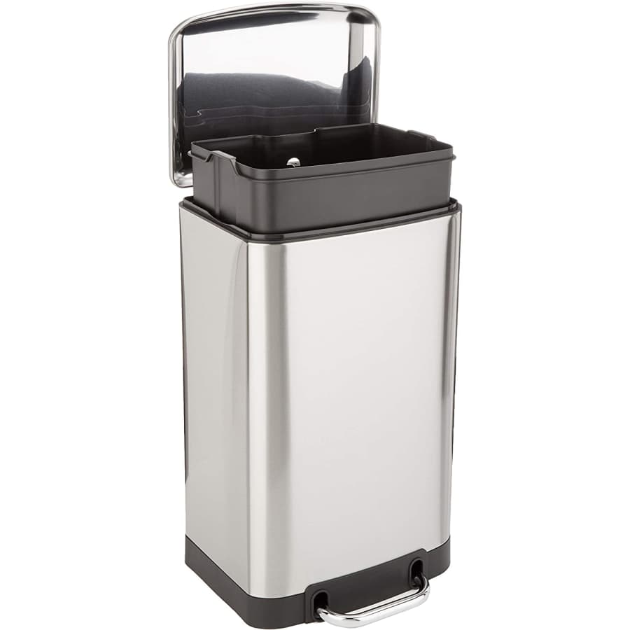 Amazon Basics 20L Soft-Close Stainless Steel Trash Can for $51