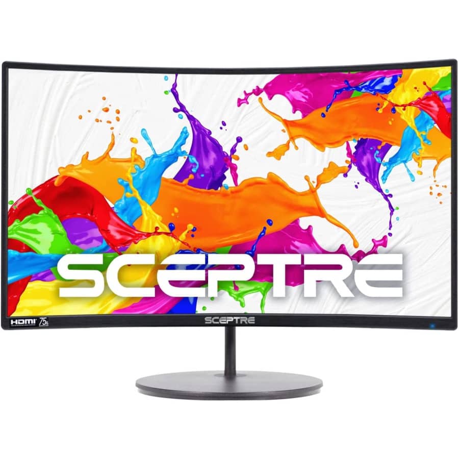 Spectre Sceptre 24" 1080p Curved LED Gaming Monitor for $80
