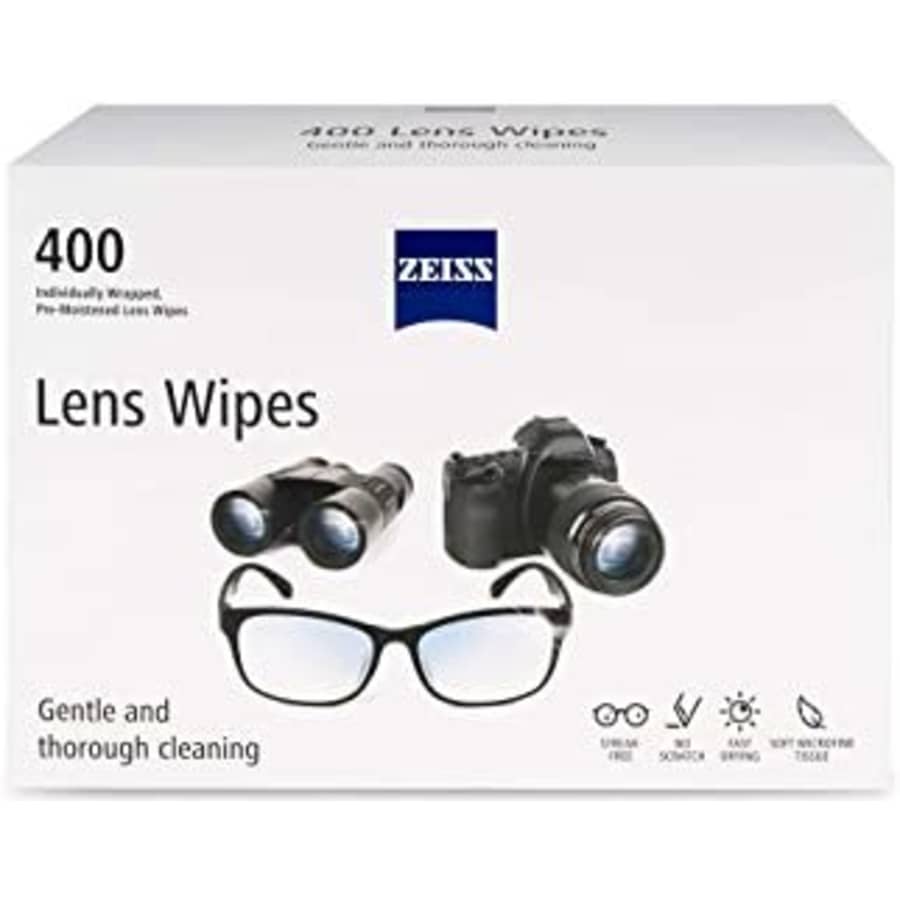 Zeiss Lens Cleaning Wipes 400-Pack for $17