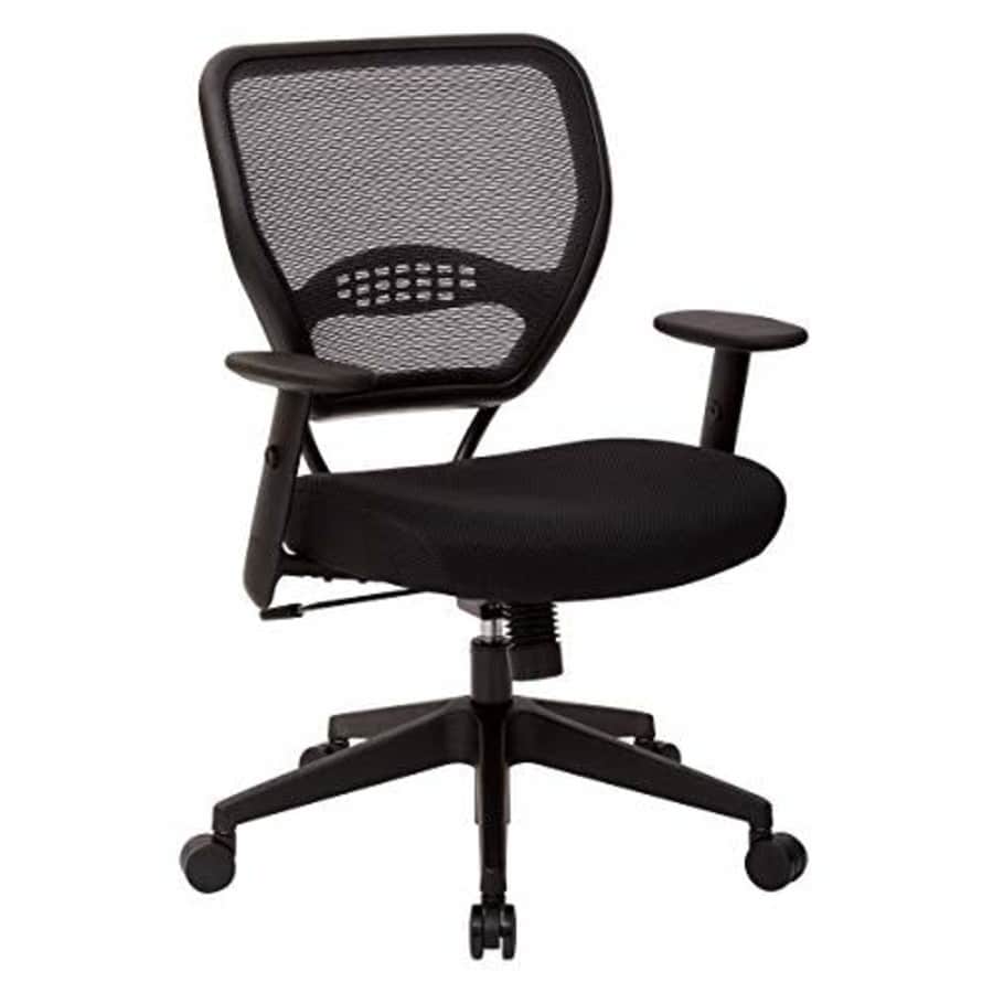 Office Star 55 Series Professional Dark Air Grid Back Office Desk Chair with Built-in Lumbar for $249