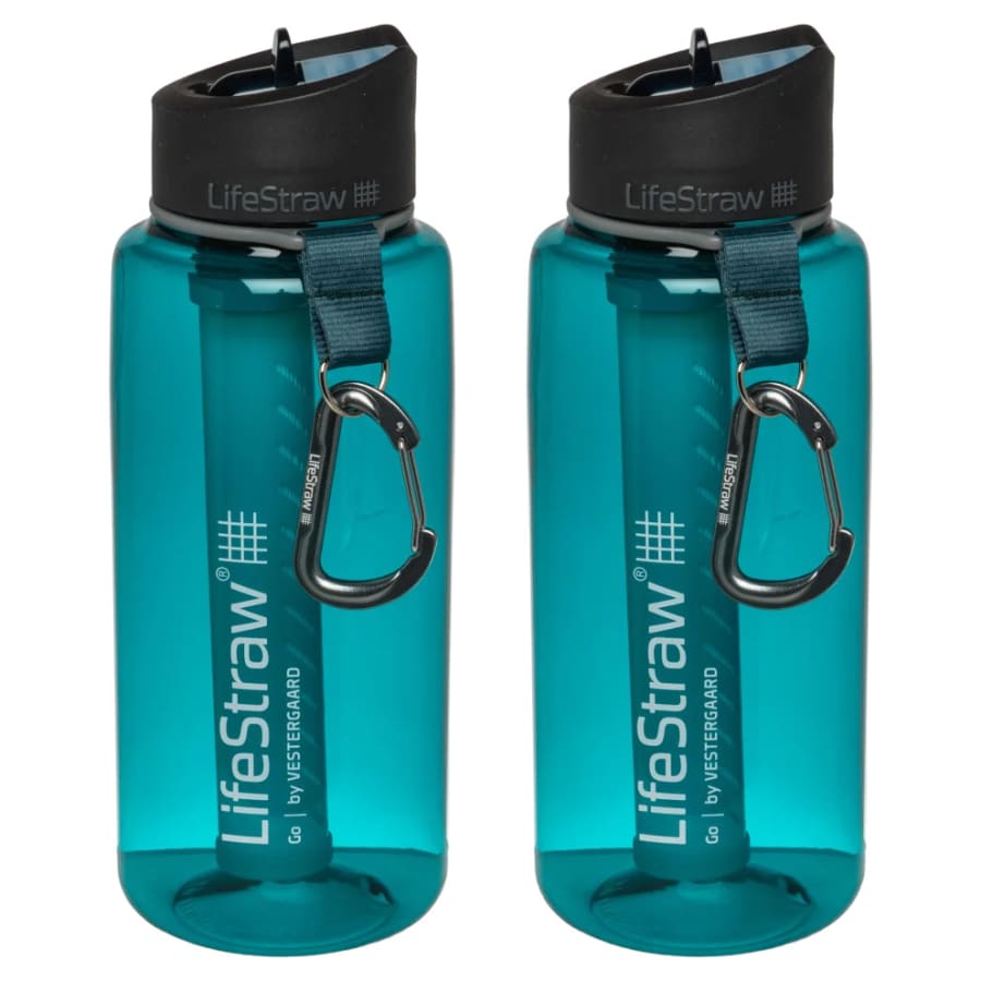 Lifestraw Go 22-oz. Water Filter Bottle 2-Pack for $30 Lifestraw Go 22-oz. Water Filter Bottle 2-Pack for $30