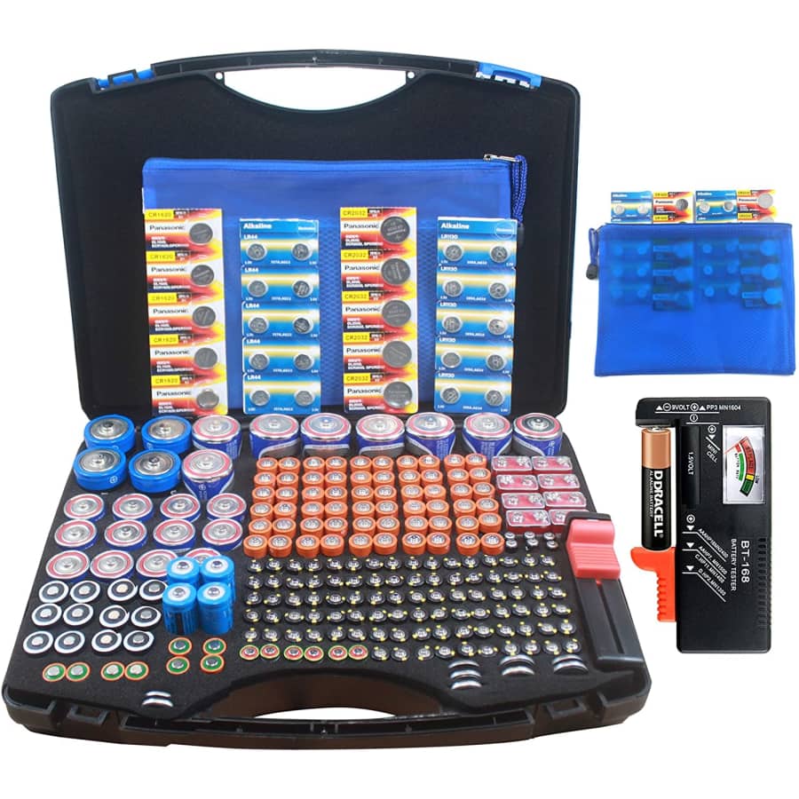 Rigicase 250-Battery Storage Case w/ Tester for $19