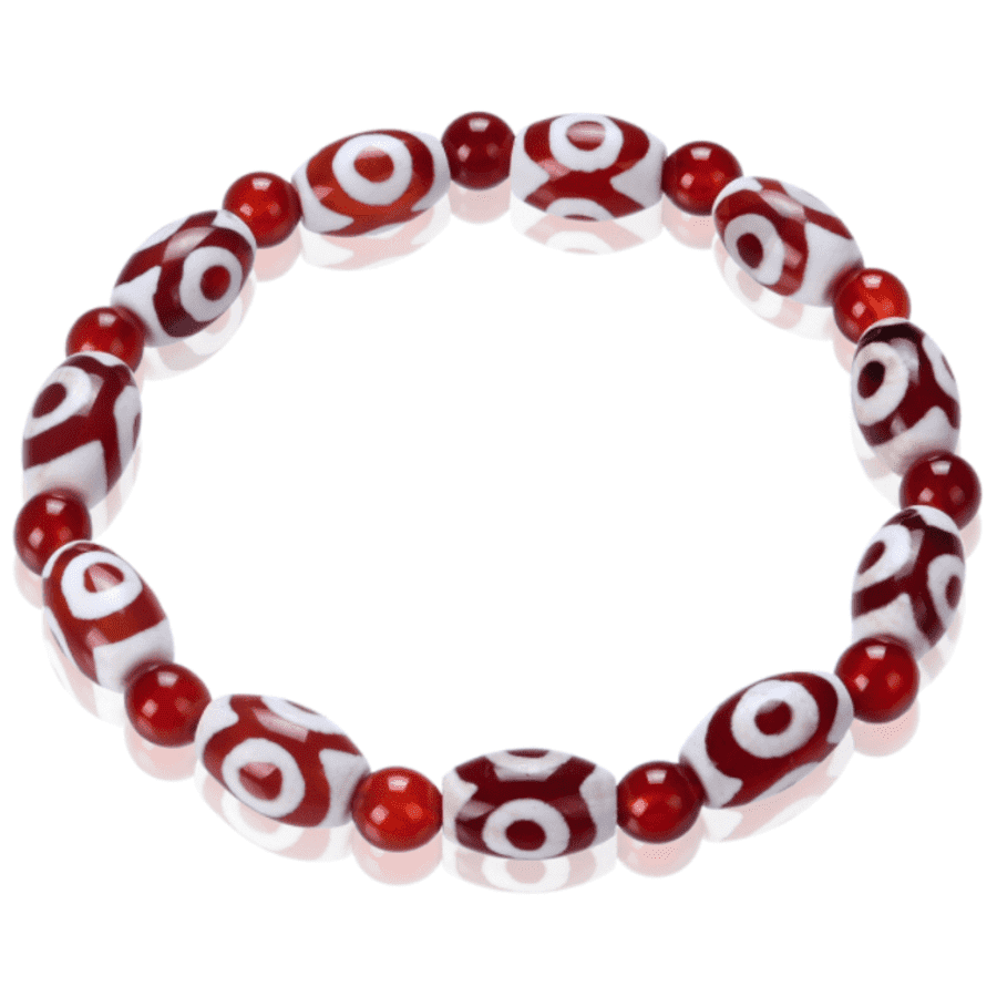 7" Tibetan Amulet Dzi Bead Agate Tian Zhu Bracelet for $14 7" Tibetan Amulet Dzi Bead Agate Tian Zhu Bracelet for $14