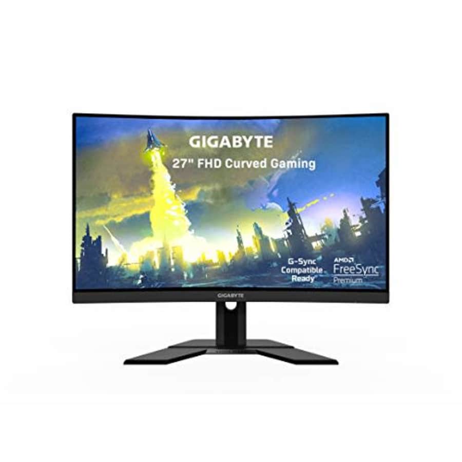 GIGABYTE G27FC 27" 165Hz 1080P Curved Gaming Monitor, 1920 x 1080 VA 1500R Display, 1ms (MPRT) for $319