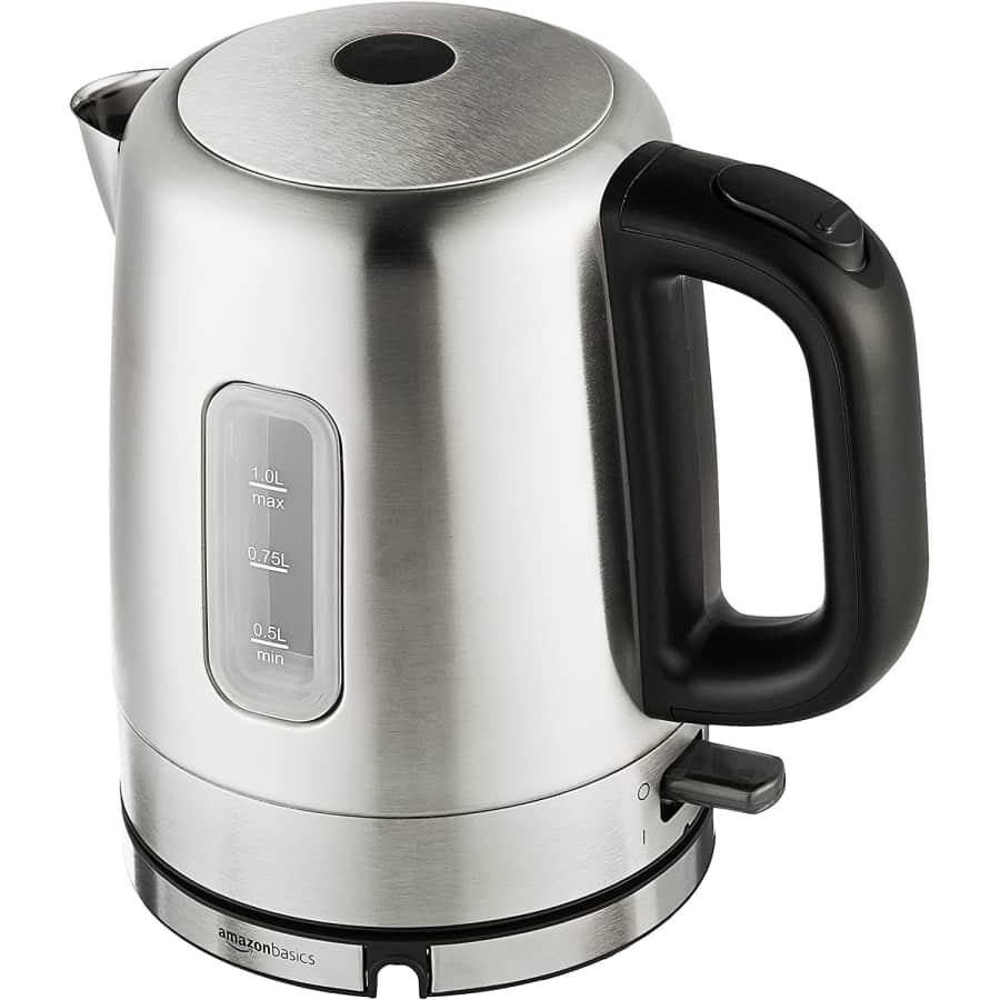 Amazon Basics 1-Liter Electric Kettle for $19