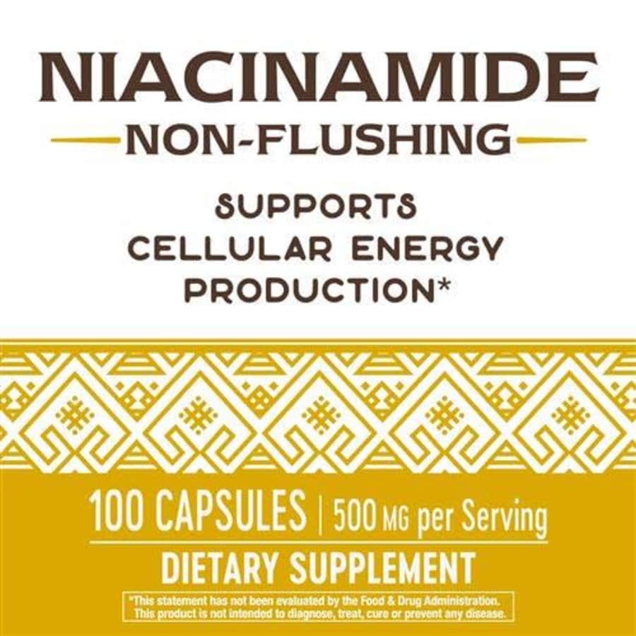 Nature's Way Niacinamide 500mg - 100 Capsules (2-Pack) for $27