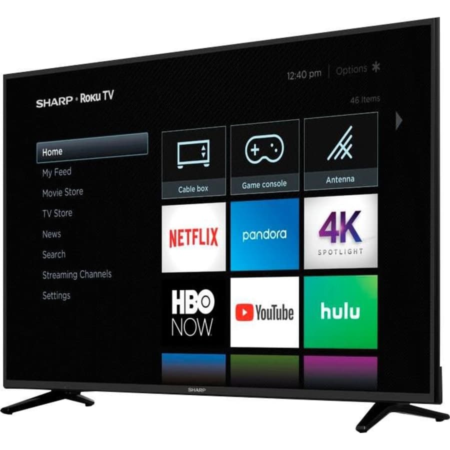 Sharp 58" 4K HDR LED UHD Roku Smart TV for $280 Sharp 58" 4K HDR LED UHD Roku Smart TV for $280