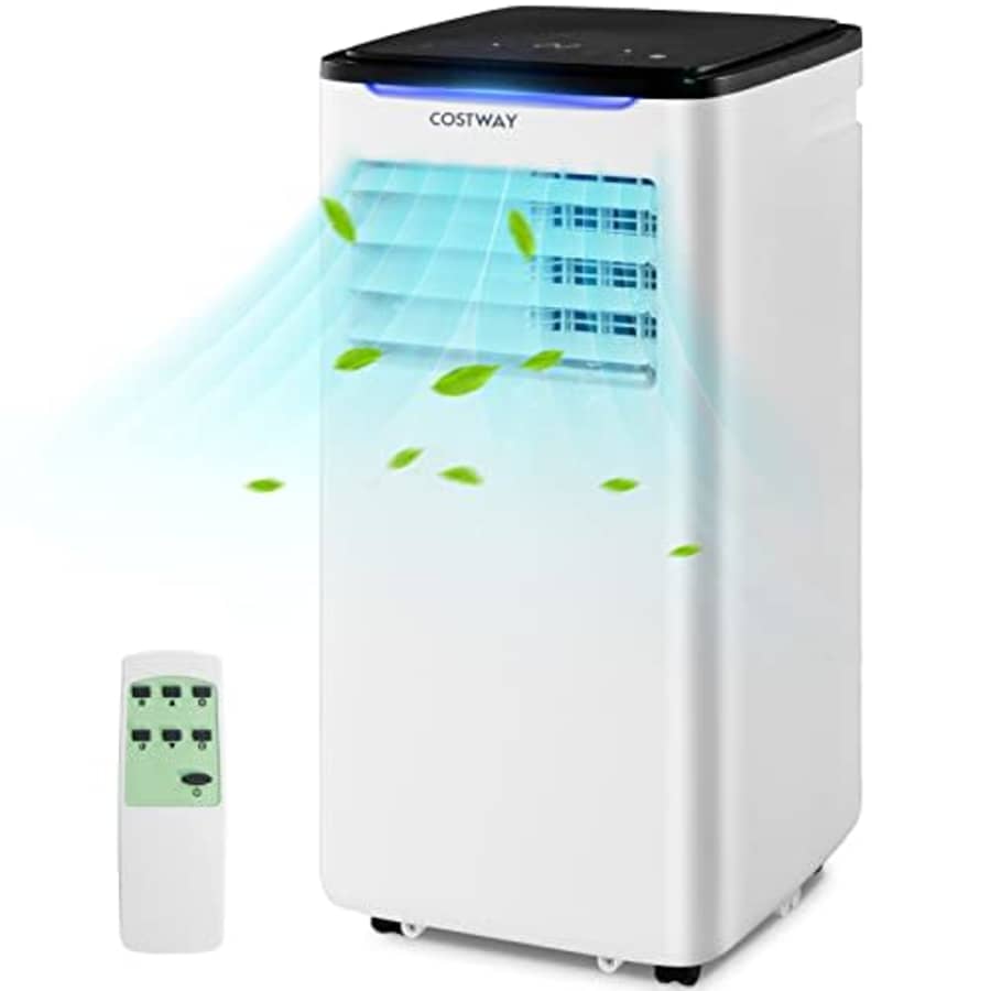 COSTWAY Portable Air Conditioner, 8000 BTU Portable AC with Cool, Fan, Dry & Sleep Mode for Room up for $250