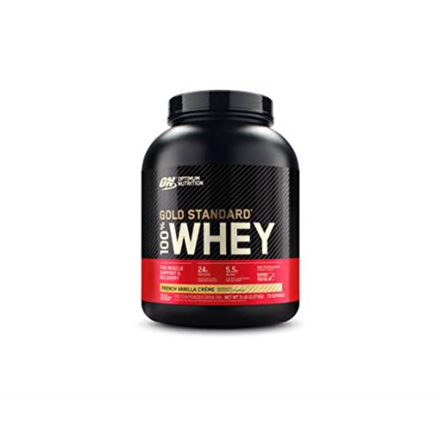 Optimum Nutrition Gold Standard 100% Whey Protein Powder, French Vanilla Creme, 5 Pound (Packaging for $85