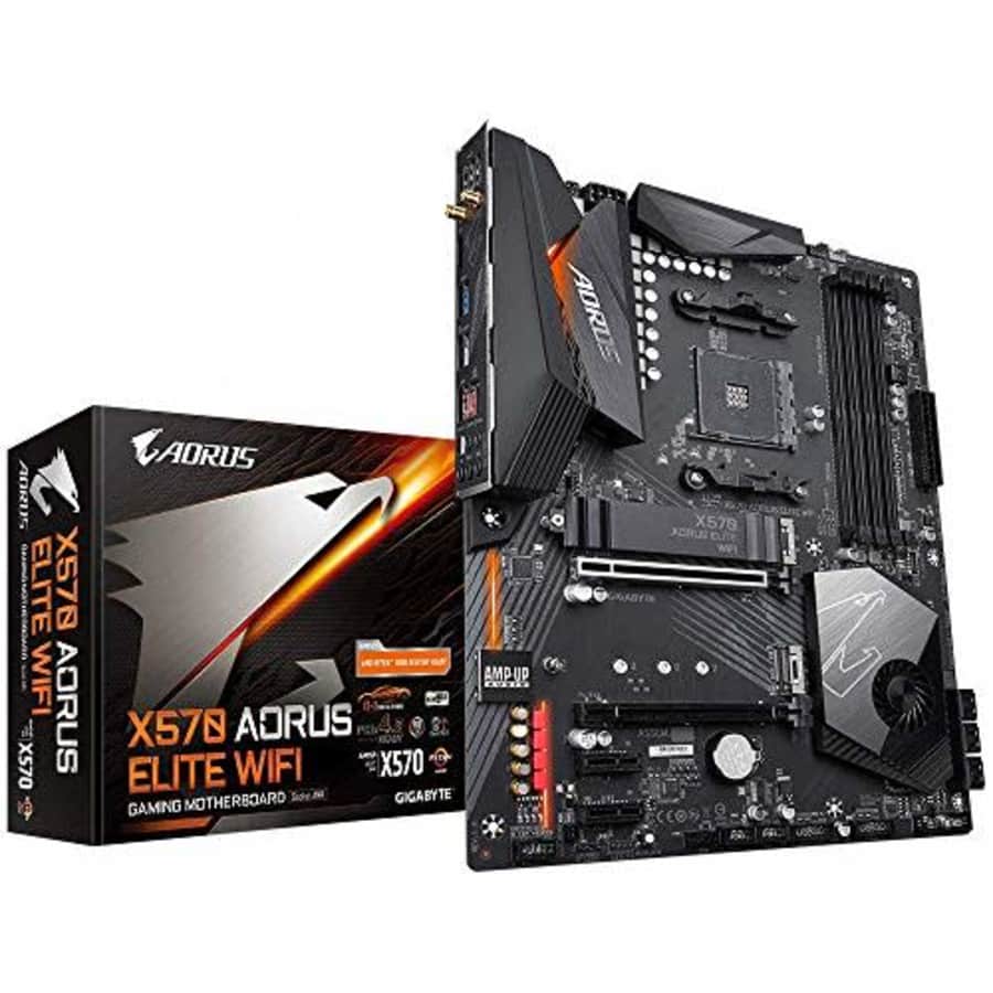 GIGABYTE X570 AORUS Elite Wifi (AMD Ryzen 3000/X570/ATX/PCIe4.0/DDR4/Intel Dual Band 802.11AC for $200