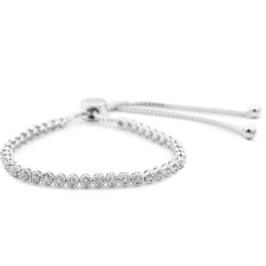 0.5-TCW Diamond Adjustable Bolo Slide Tennis Bracelet for $35 + free $5 gift card with purchase 0.5-TCW Diamond Adjustable Bolo Slide Tennis Bracelet for $35 + free $5 gift card with purchase