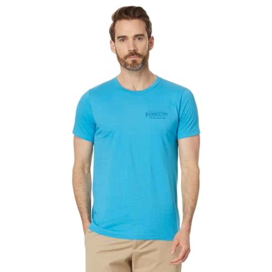 Pendleton Men's Vintage Logo Graphic T-Shirt, Aqua/Teal for $34