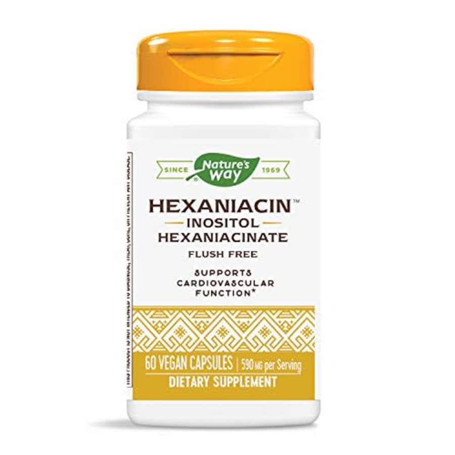 Nature's Way HexaNiacin Inositol Hexaniacinate 590 mg Potency Flush-Free, 60 VCaps for $25 Nature's Way HexaNiacin Inositol Hexaniacinate 590 mg Potency Flush-Free, 60 VCaps for $25
