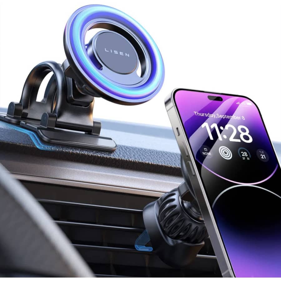Lisen Magnetic Vent Smartphone Holder for $16