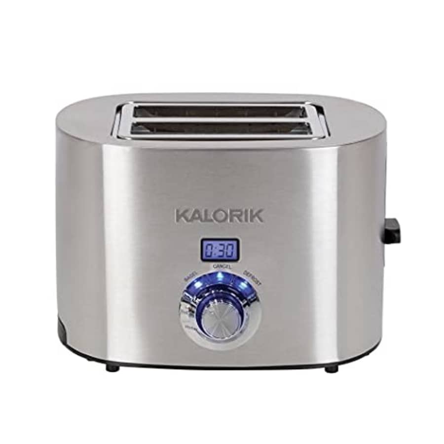 Kalorik Brookstone Digital 2-Slice Toaster, Stainless Steel for $71